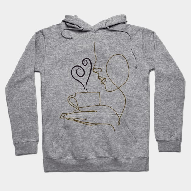 Fueled by coffee Hoodie by PicklePrintables